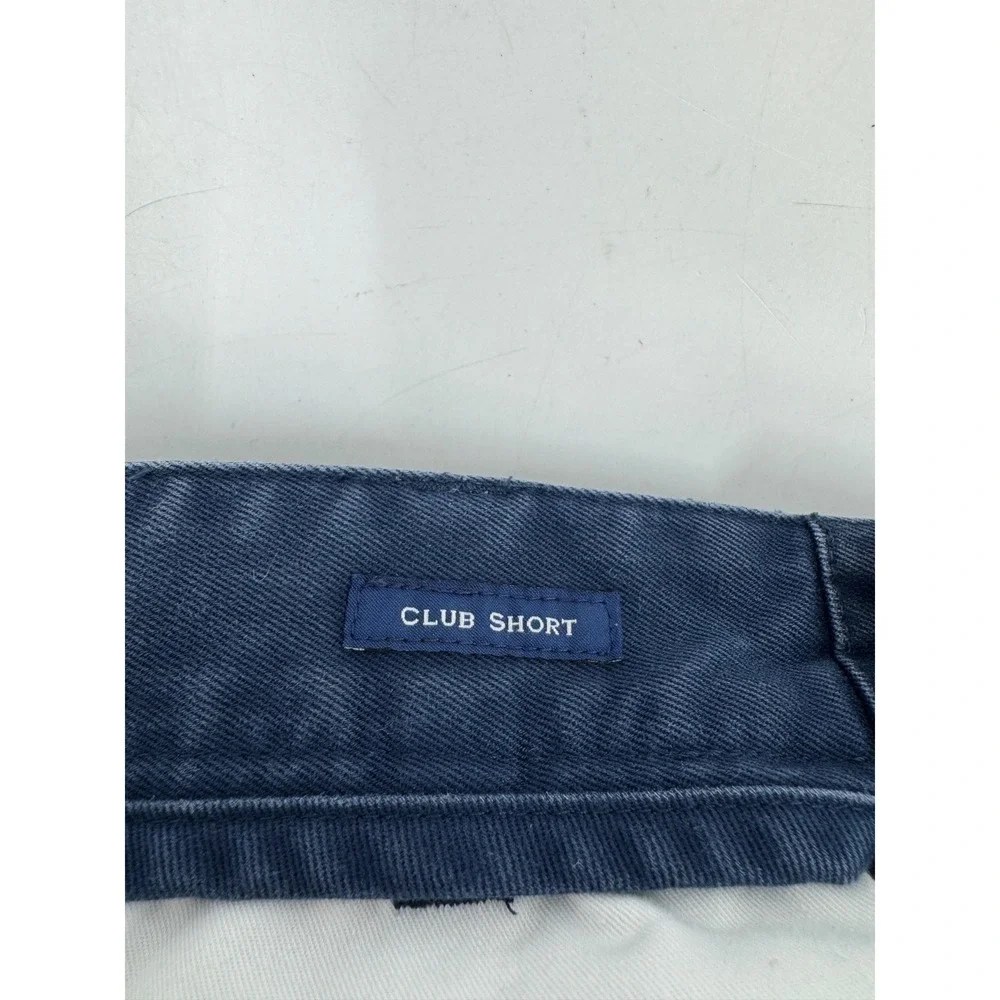 Vineyard Vines Mens 32 Club Short Navy Blue Cotton Chino Flat Front Shorts